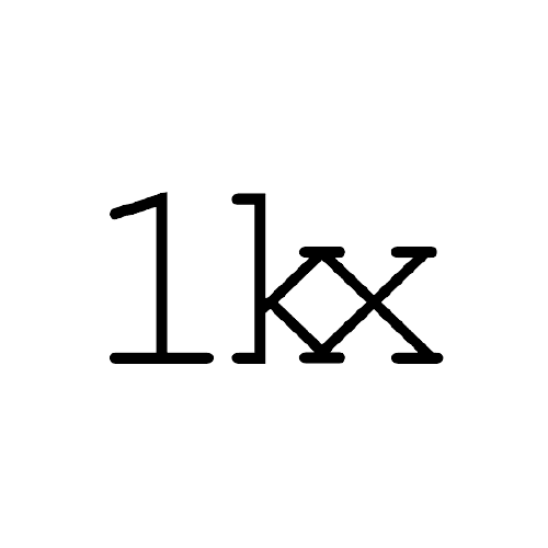 Sponsor logo for 1kx - a MCON Denver 2021 sponsor