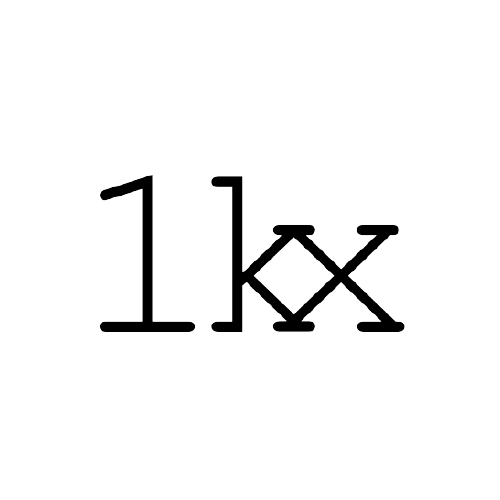 Sponsor logo for 1kx - a MCON Denver 2021 sponsor