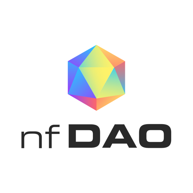 Sponsor logo for nfDAO - a MCON Denver 2021 sponsor