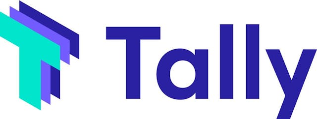 Sponsor logo for Tally - a MCON Denver 2021 sponsor